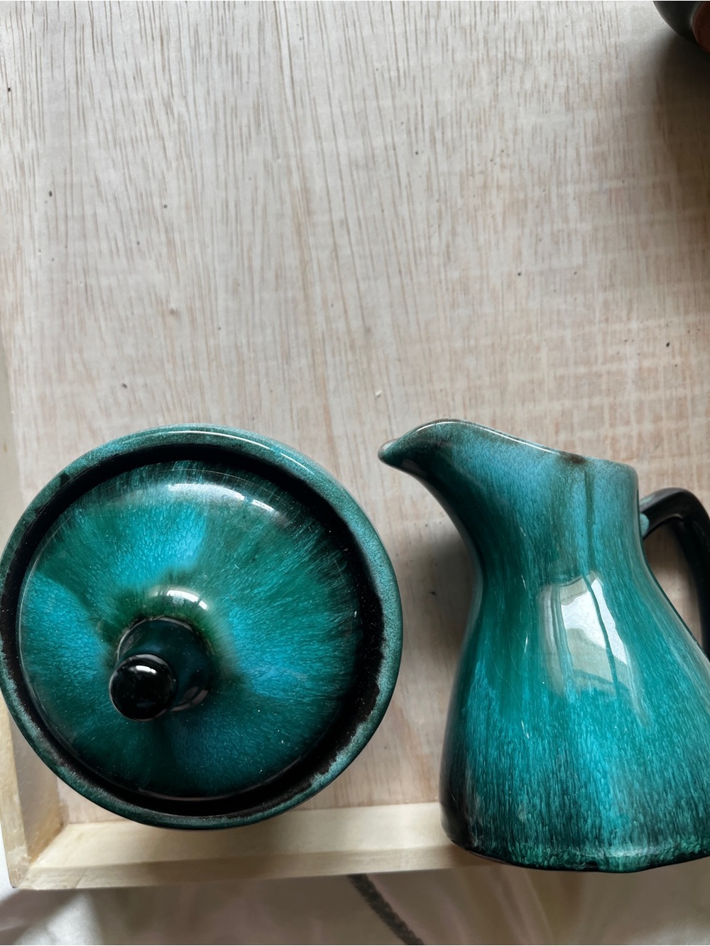 Blue Mountain Cream and Sugar Set